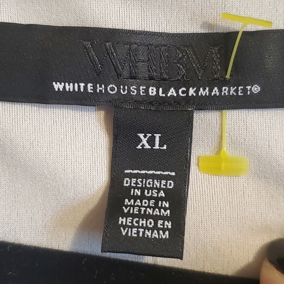 WHITE HOUSE BLACK MARKET NWT XL METALLIC MESH TOP - Picture 4 of 11